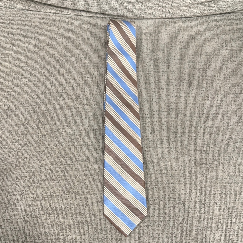 Jos. A Bank Reserve Striped Blue and Brown Men's Tie